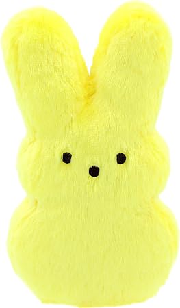 Photo 2 of Animal Adventure | Shaggy Bunny Peeps | 15” Collectible Plush | Yellow