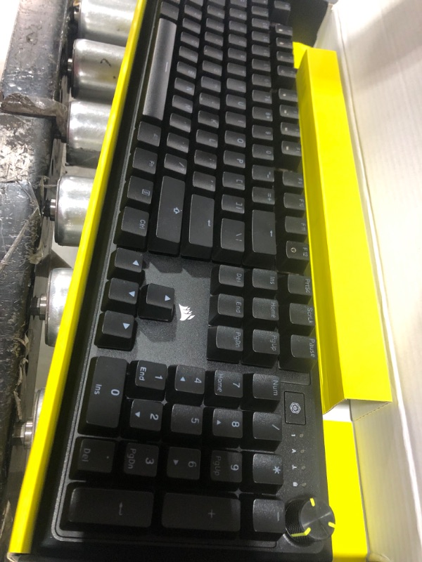 Photo 2 of CORSAIR K70 CORE RGB Mechanical Gaming Keyboard - Pre-lubricated Corsair MLX Red Linear Keyswitches - Sound Dampening - Media Control Dial - iCUE Compatible - QWERTY NA Layout - Black Without Palmrest