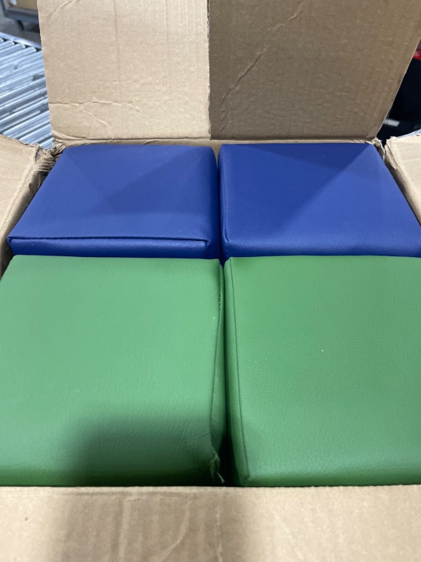 Photo 1 of Children's Factory Patchwork Activity Mat & Large Foam-Blocks-, Set of 12-Blocks-, Floor Mat for Kids/Babies/Infants, Homeschool/Classroom Use, Woodland