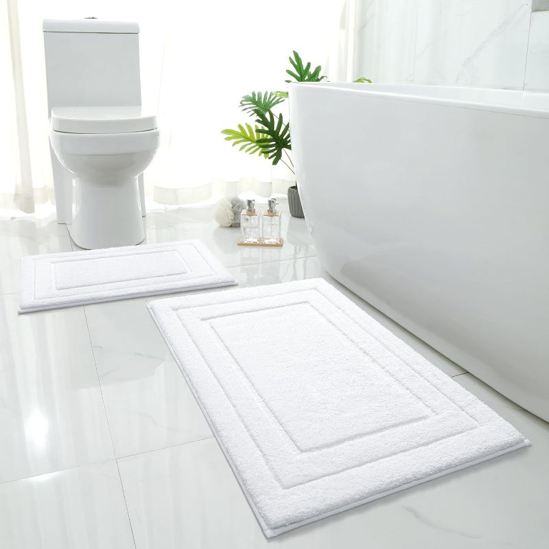 Photo 1 of  Bathroom Rugs Sets 2 Piece, Super Soft and Absorbent Non Slip