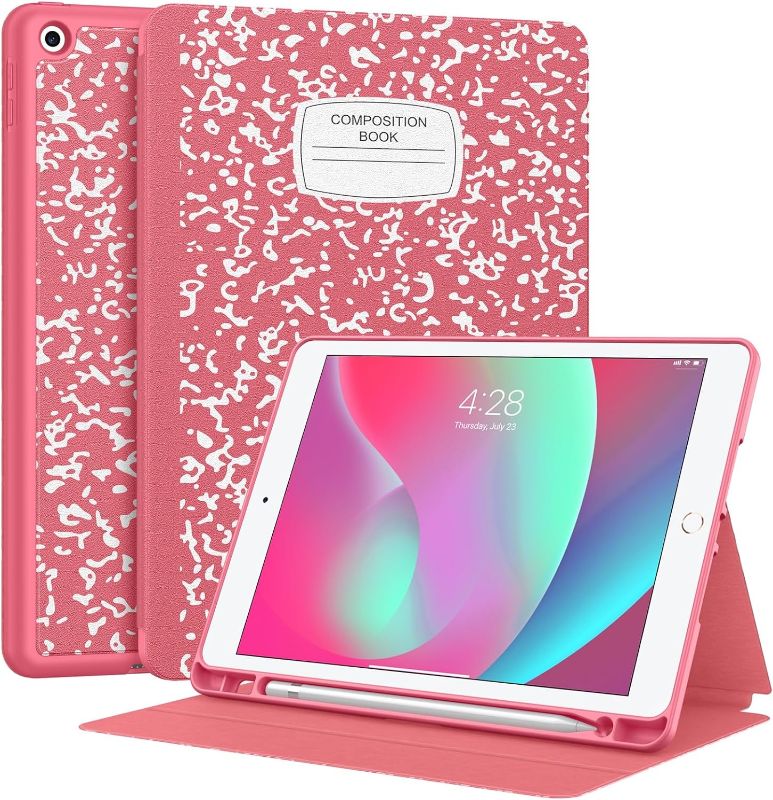 Photo 1 of OEM Quality 24 inch + 18 inch Universal J/U Hook Front Windshield Supveco Case for iPad 9th/8th/7th Generation 10.2 inch (2021/2020/2019 Model) with Pencil Holder, Premium Folio Stand Case with Auto Wake/Sleep,Soft TPU Back Shell Cover for iPad 10.2 Inch-