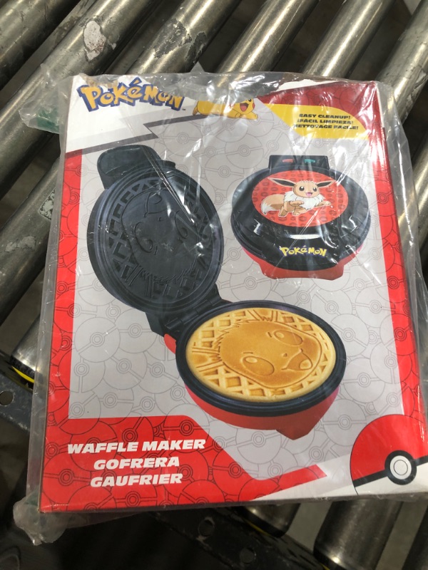 Photo 2 of Uncanny Brands Pokémon Eevee Waffle Maker - Make Bounty Eevee Waffles -  Kitchen Appliance