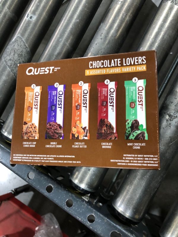 Photo 2 of Quest Nutrition Chocolate Lovers Variety Pack, High Protein, Low Carb, Gluten Free, Keto Friendly, 12 Count EXP 05/05/2024