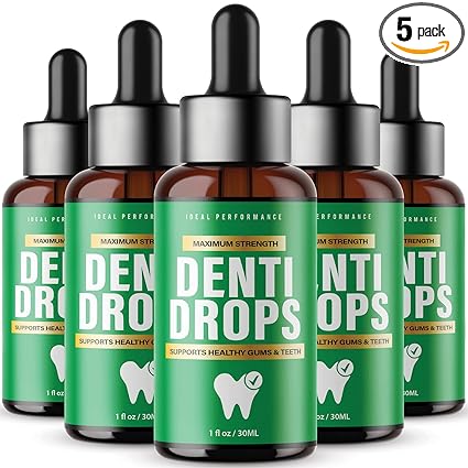 Photo 1 of 02/2024 (5 Pack) Denti Drops for Gums Dentidrops Dental Dropper Healthy Gum and Teeth Liquid Drops Mouth (10oz)