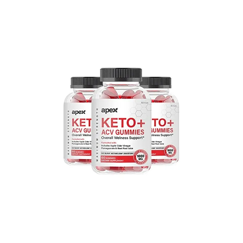 Photo 1 of 07/2024 kivus (3 Pack) Apex Keto - Apex Keto+ACV - Apex Keto+ACV Gummies (180 Count)