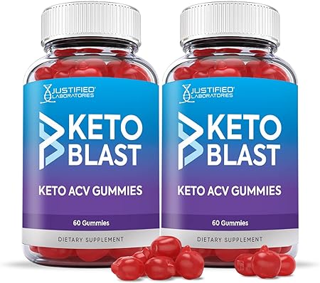 Photo 1 of 05/2025 Justified Laboratories (2 Pack) Keto Blast Gummies 1000MG ACV with Pomegranate Juice Beet Root B12 120 Gummys