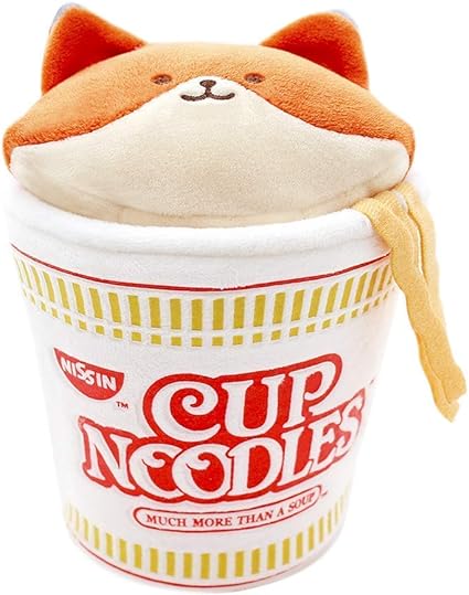 Photo 1 of Anirollz Stuffed Animal Plush Nissin Cup Noodle Toy - Official Roll Blanket Ramen Doll |Soft, Squishy, Warm, Cute, Comfort, Safe| Pillow with Fox - Birthday Decorations Gift 6" Foxiroll
