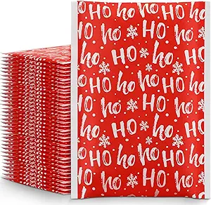 Photo 1 of 100 Pcs Christmas Kraft Bubble Mailer 4 x 8 Inch Padded Envelopes Sealing Small Shipping Envelopes Bubble Bags for Shipping for Small Business Mailing Packaging