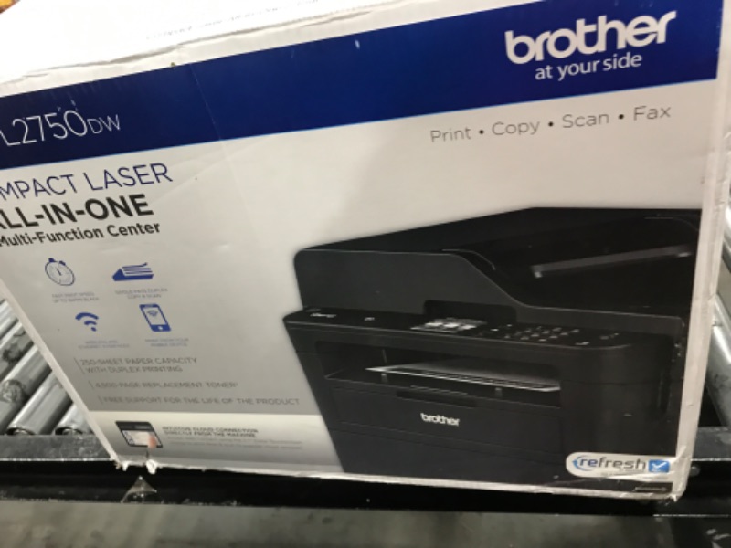 Photo 1 of Brother MFC-L2750DW Monochrome Laser Printer All-In-One with Wireless, Network Ready and USB, Refresh Subscription Eligible