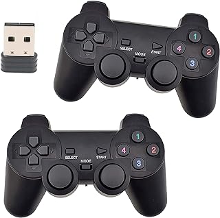Photo 1 of 2.4GHz USB Twins Wireless game Controller Gamepad Joystick With WIN98/2000/X/2003VISTA/WIN7 SYSTEM TV Box
