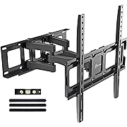 Photo 1 of Dual Articulating Arms TV Wall Mount Bracket fits to Most 26”-65” inch LED,LCD,OLED Flat Panel TVs, Tilt Full Motion Swivel 14.1" Extension, Max VESA 400X400mm,80lbs,Fits 12/16" Wood Stud
