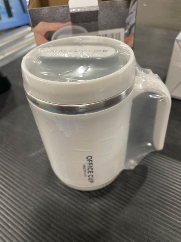 Photo 3 of 
VLIVXAL 16 oz Stainless Steel Reusable Coffee Mug, Coffee Mug with Lid and Handle, Cool Beer Cup, Insulated Coffee Mug with Splash Proof Lid & Straw (White)