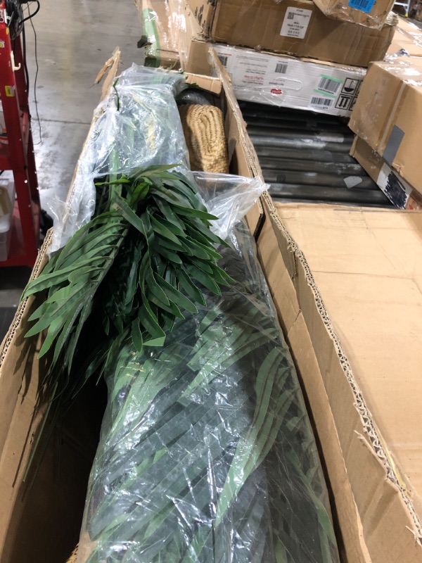 View 2 of MOSADE Artificial Areca Palm Tree 6.5Feet Fake Tropical Palm Plant and Handmade Seagrass Basket, Perfect Tall Faux Dypsis Lutescens Plants for Entryway Modern Decor Home Office Porch Gift?2Pack 2 6.5 Feet