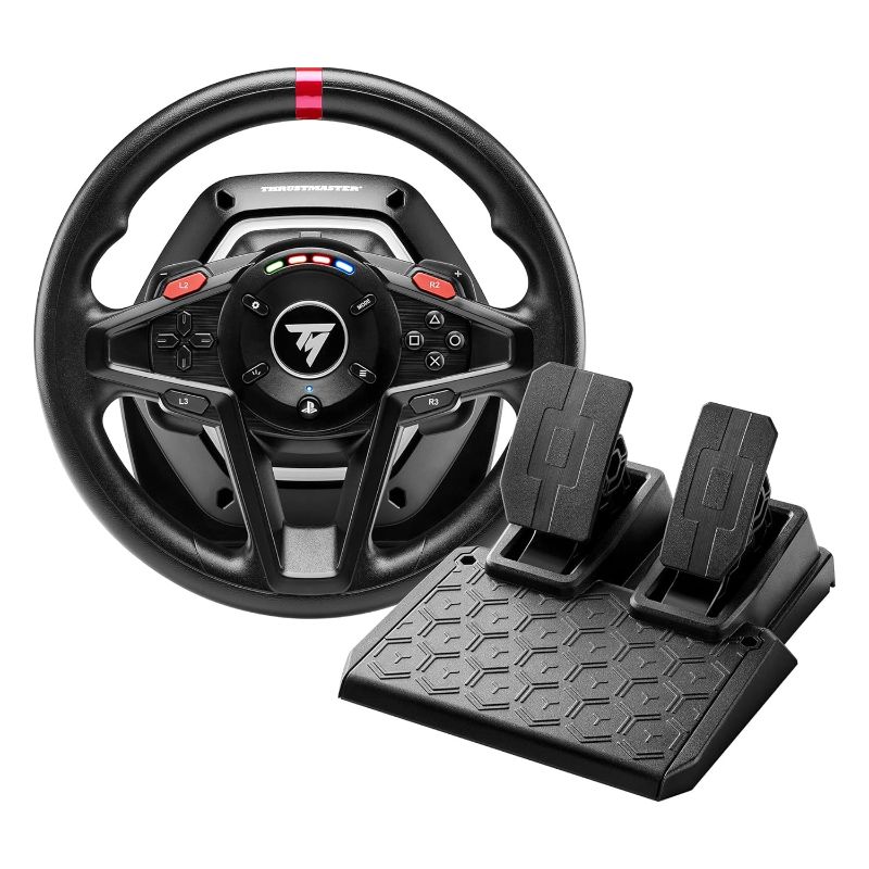 Photo 1 of Thrustmaster T128P, Force Feedback Racing Wheel with Magnetic Pedals (Compatible with PS5, PS4, PC)
