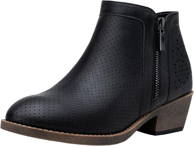 Photo 1 of Jeossy Women's 9618 Classic Ankle Boots Slip on Chunky Heel Boots for Women size 6