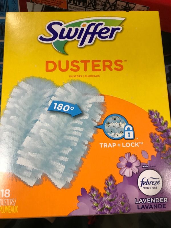 Photo 2 of 15an Duster, Multi Surface Refills with Febreze Lavender, 18 Count 18 Count (Pack of 1) Duster