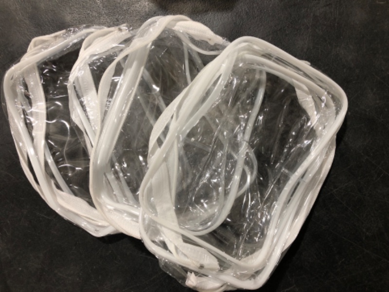 Photo 1 of 4 Pack Clear Makeup Bags 