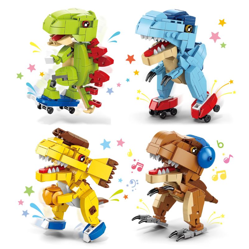Photo 2 of WISEPLAY Jurassic Dinosaurs Building Blocks Set - Dinosaur Toys for Kids 6-10 for Kids Multi 1