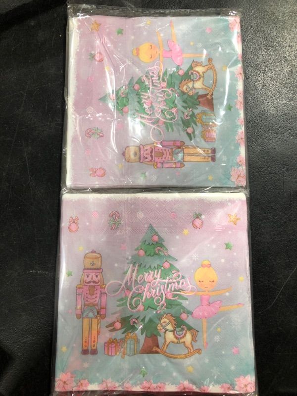 Photo 1 of Christmas Napkin Decorations Disposable Napkin Christmas Decorations for Christmas 