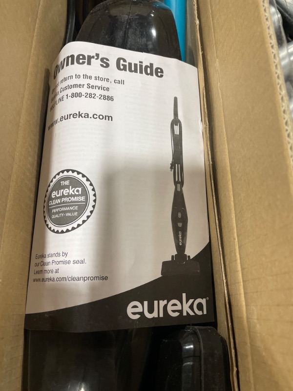 Photo 3 of Eureka Home Lightweight Mini Cleaner for Carpet and Hard Floor Corded Stick Vacuum with Powerful Suction for Multi-Surfaces, 3-in-1 Handheld Vac, Blaze Black