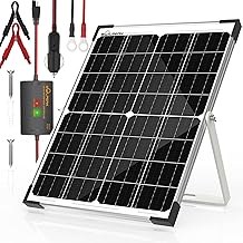 Photo 1 of SOLPERK 25W Solar-Battery-Charger-Maintainer-12V Waterproof Solar Panel Trickle Charger for for Car, Motorcycle, Boat, Marine, RV,Trailer, Tractor,Truck, etc.
