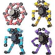 Photo 1 of Transformable Fidget Spinners 4 Pcs for Kids and Adults Stress Relief Sensory Toys for Boys and Girls Fingertip Gyros for ADHD Autism for Kids Gifts Easter Basket Stuffers (Fidget Toy 4pc
