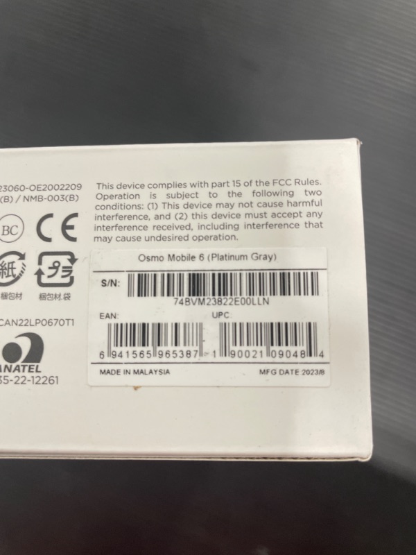 Photo 1 of DJI Osmo Mobile 6 Platinum Gray Smartphone Gimbal Stabilizer Extension Rod Android & iOS