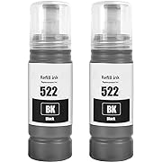 Photo 1 of 522 T522 Ink Bottles Compatible for ET-2400 ET-2720 ET-2800 ET-2803 ET-2840 ET-4700 ET-4800 ET-4810 Printer (BK*2)