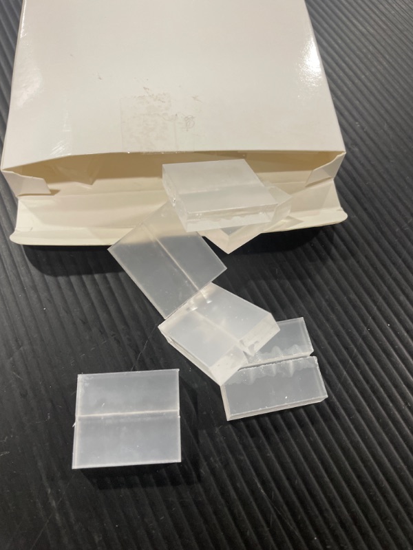 Photo 2 of 10 Pcs 1” x 1 x 1” Clear Square Acrylic Plexiglass Cubes Rod Peg