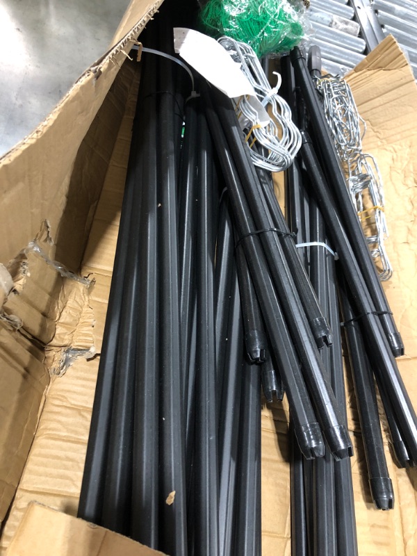 Photo 1 of DoCred 79'' L x 79'' W x 79'' H Large Grape Vine Support Arch Arbor Trellis Plastic-Coated Metal Tall Garden Arch Trellis for Climbing Plants Vineyard Outdoor Patio Lawn Yard Garden, MP123S