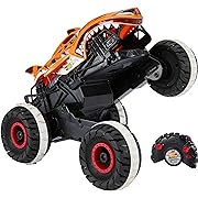 Photo 1 of Hot Wheels RC Monster Trucks Unstoppable Tiger Shark in 1:15 Scale, Remote-Control Toy Truck with Terrain Action Tires
