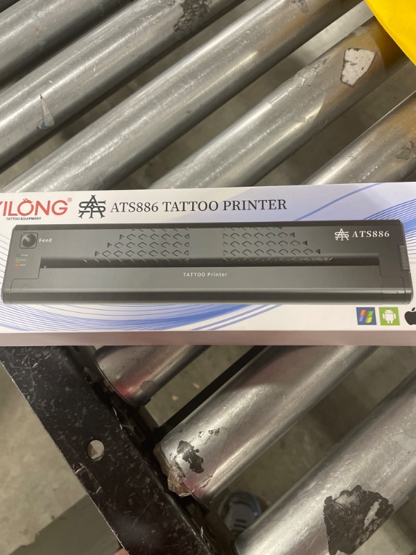 Photo 3 of YILONG Tattoo Stencil Printer Mini Portable Stencil Printer for Tattooing USB Wireless Bluetooth Black Tattoo Transfer Machine Tattoo Supplies, Compatible with Android, iOS Phone and PC-Side
