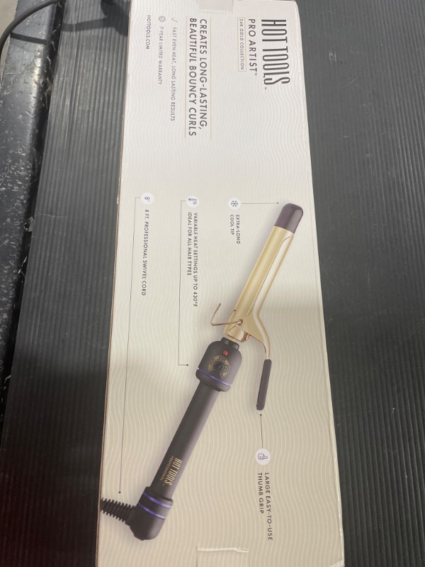 Photo 2 of Hot Tools High Heat Curling Iron: Spring Grip, 1"