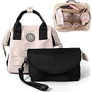 Photo 1 of 2 in 1 Breast Pump Bag, Portable Pump Bag for Backpack/Shoulder/Cross-Body Compatible with Momcozy, Breast Pump Travel Bag with 7 Pockets and Detachable Strap, Grab and Go
