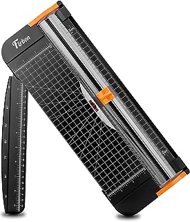 Photo 1 of Firbon A4 Paper Cutter 12 Inch Titanium Paper Trimmer Scrapbooking Tool with Automatic Security Safeguard and Side Ruler for Craft Paper, Coupon, Label and Cardstock (Black)
