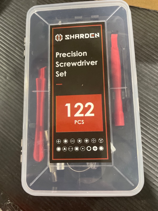 Photo 3 of SHARDEN Precision Screwdriver Set, 122 in 1 Electronics Magnetic Repair Tool Kit with Case for Repair Computer, iPhone, PC, Cellphone, Laptop, Nintendo, PS4, Game Console, Watch, Glasses etc (Red)