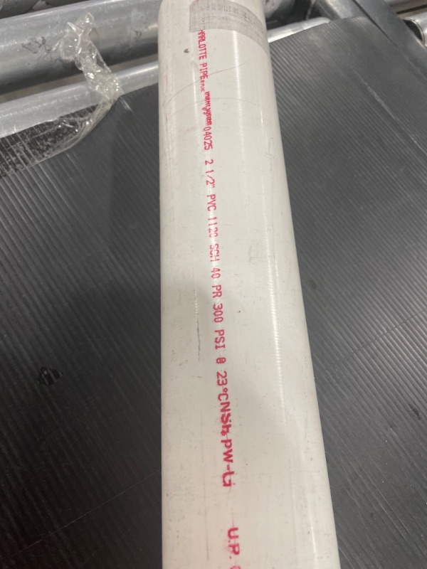Photo 1 of 2-1/2" Schedule 40 PVC Pipe (2-1/2"x2')