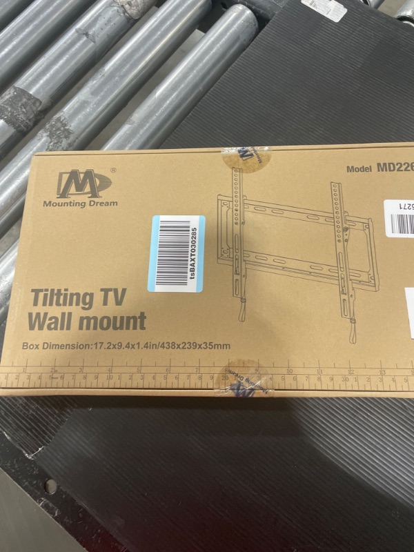 Photo 2 of Mounting Dream Tilting TV Mounts for Most 26-55 Inch LED, LCD TVs up to VESA 400 x 400mm and 88 LBS Loading Capacity, TV Wall Mount with Unique Strap Design for Easily Lock and Release MD2268-MK