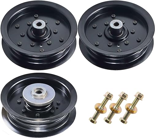 Photo 1 of 2 Pack 532196106 Idler Pulley with 532196104 Idler Pulley Replaces 532197379 Husqvarna Idler Pulley, 196106 Idler Pulley Craftsman, 532197380 Husqvarna Idler Pulley, 532196104, 197379, 197380