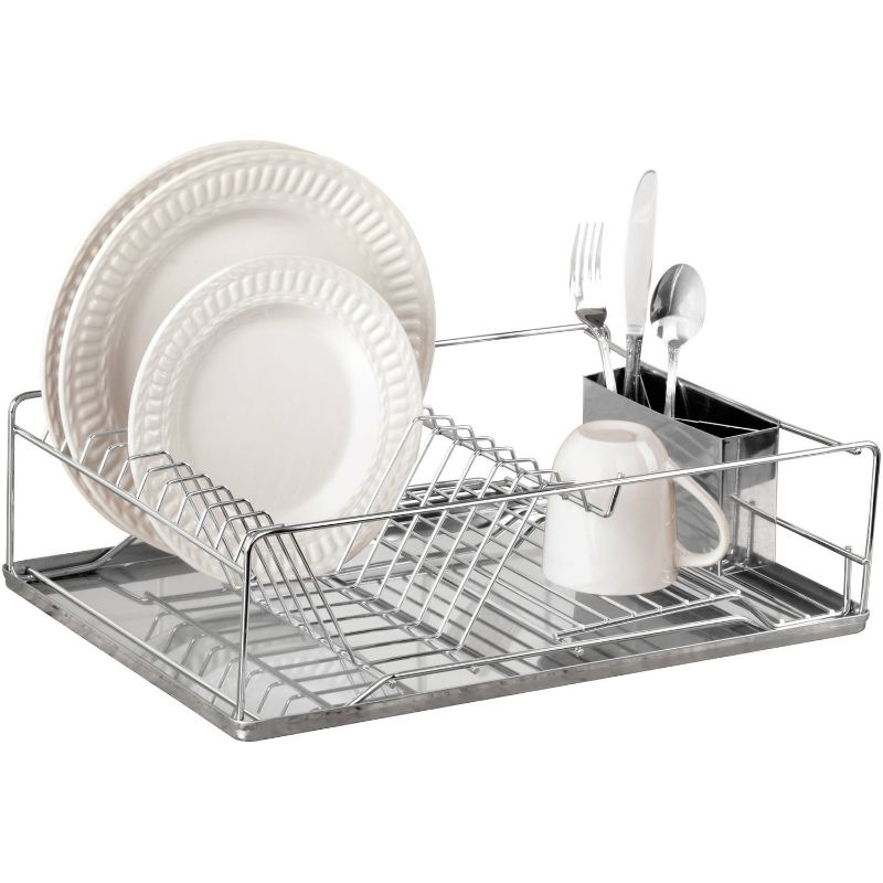 Photo 1 of Kitchen Details Twisted Chrome 3 Piece Dish Rack
