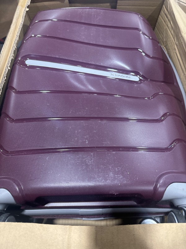 Photo 2 of Samsonite Freeform Hardside Expandable with Double Spinner Wheels, Carry-On 21-Inch, Merlot Carry-On 21-Inch Merlot