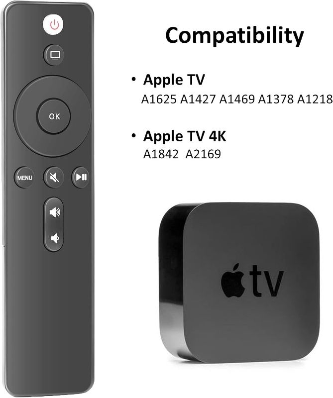 Photo 1 of  Remote Control for Apple TV 4K Player A1294 A1218/MA711 A1378/MC572 A1427/MD199 A1625/MGY52/MLNC2 A1842/MQD22/MP7P2
