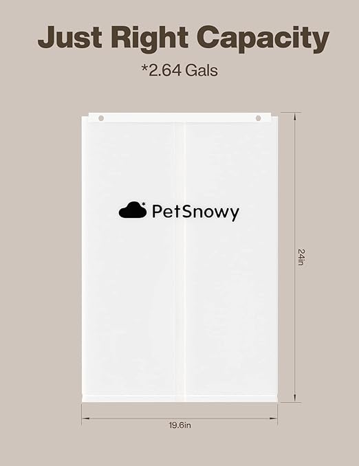 Photo 1 of PetSnowy SNOW+ Cat Litter Box Liners, Self-Sealing Waste Drawer Bags for Automatic Cat Litter Box, 10 pcs