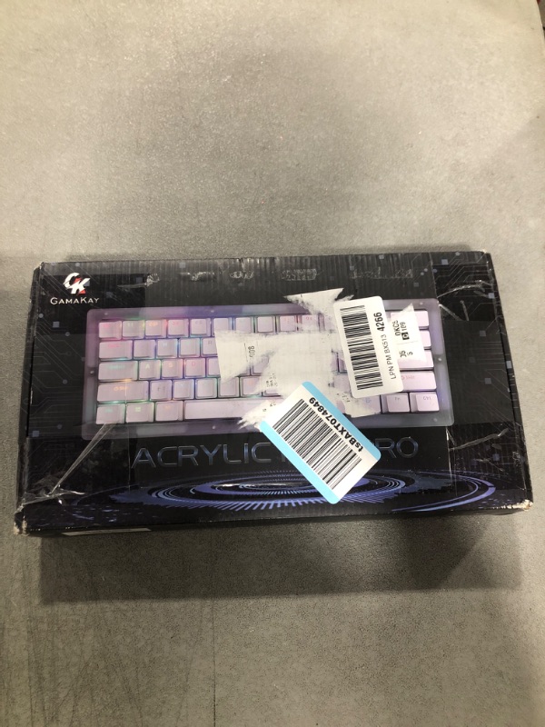 Photo 3 of GK GAMAKAY K61 Pro 60% RGB Silent Gasket Mechanical Keyboard, Bluetooth/USB-C Wired/2.4GHz Wireless 61 Keys Hot Swap Gaming Keyboard, CNC Acrylic Base XDA Profile PBT Keycaps (Phoenix Switch-XDA)