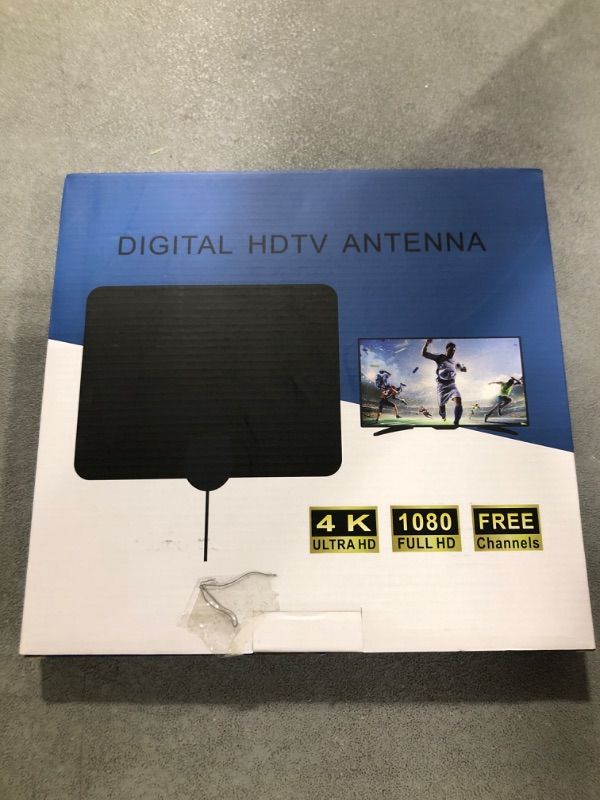 Photo 2 of TV Antenna Indoor for Local Channels - Amplified Digital 4K HD TV Antenna - 360° Long Reception TV Antenna with Signal Booster Support All Types TV