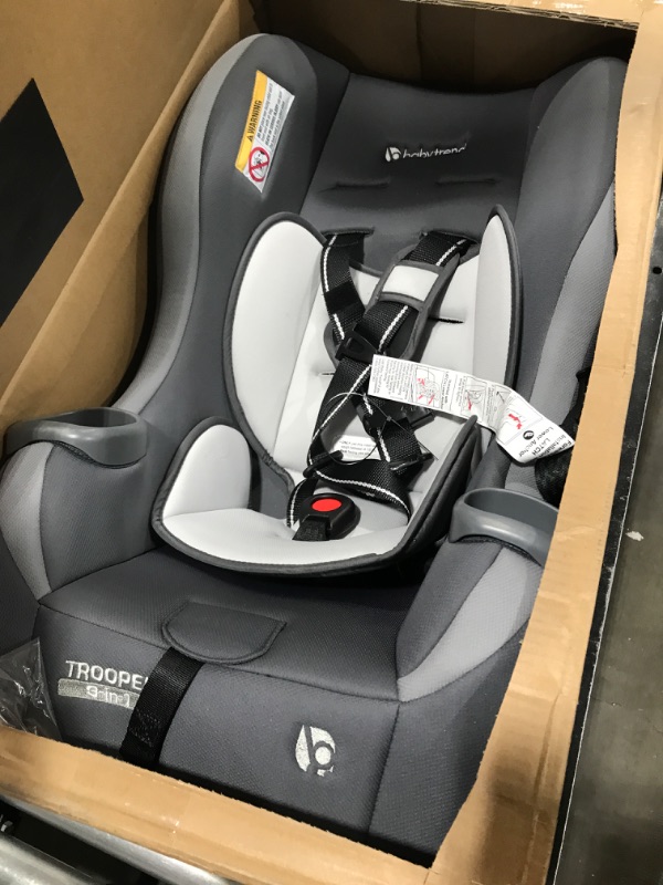Photo 2 of Baby Trend Trooper 3-in-1 Convertible Car Seat - Dash Grey - Grey
