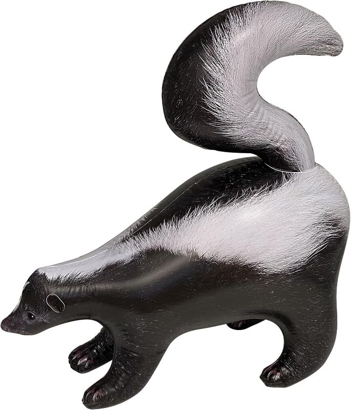 Photo 1 of Jet Creations 30" Tall Inflatable Skunk, Black White, Realistic Wildlife Animal Figure, for Theme Parties, Pool Fun, Home Yard Décor, Toy for Kids

