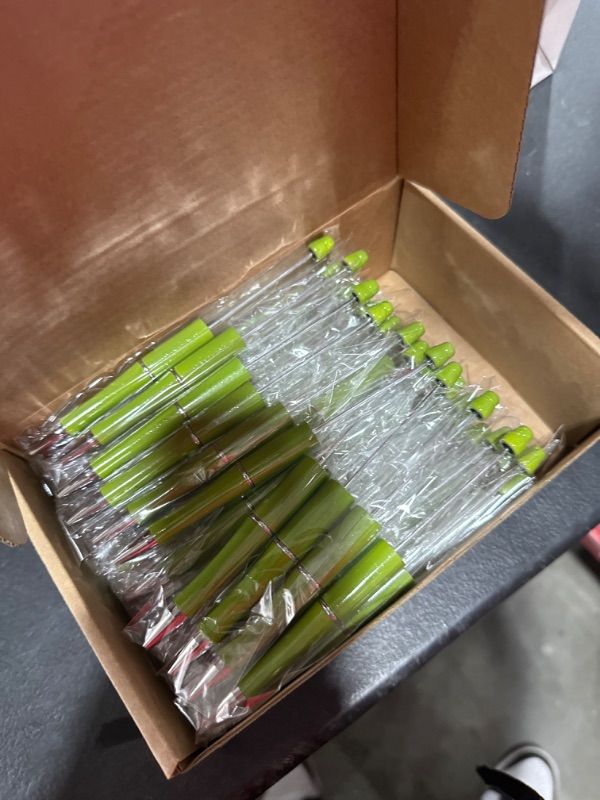 Photo 1 of 60 Pcs Beadable Pens Bulk Bead Pen Cute Cool DIY Pens Black Ink Ballpoint Pens for Valentine's Day Gifts Kids Girls Graduation Gift Office School Supplies(Green)