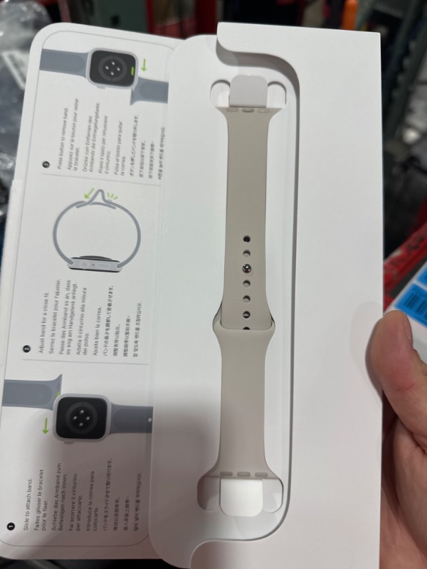 Photo 5 of Apple Watch Series 9 (GPS + Cellular) 45mm Starlight Aluminum Case with Starlight Sport Band with Blood Oxygen - M/L