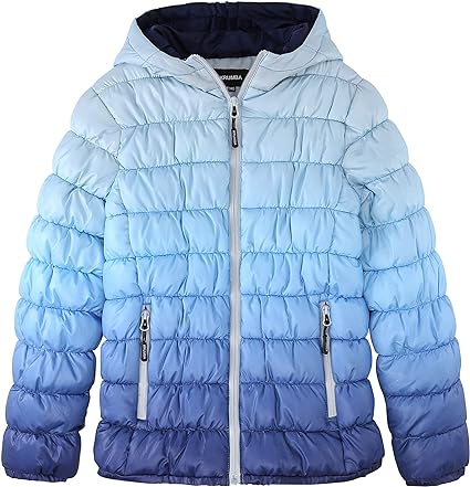 Photo 1 of Boys Puffer Hood Jacket: Kids Waterproof Lightweight Packable Zip Padded Outerwear SIZE SAYS 140
